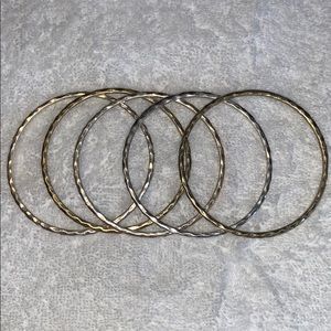 5 bangle bracelets